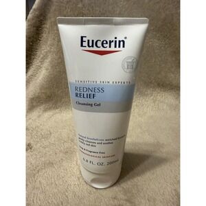 Eucerin Redness Relief Cleansing Gel Soap & Fragrance Free 6.8 FL OZ, NEW
